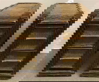 Pr Vintage Adirondack Stands 29h x 14w x 18dp