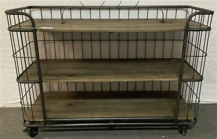 38" Rolling Industrial Cart 34" high, 18" deep