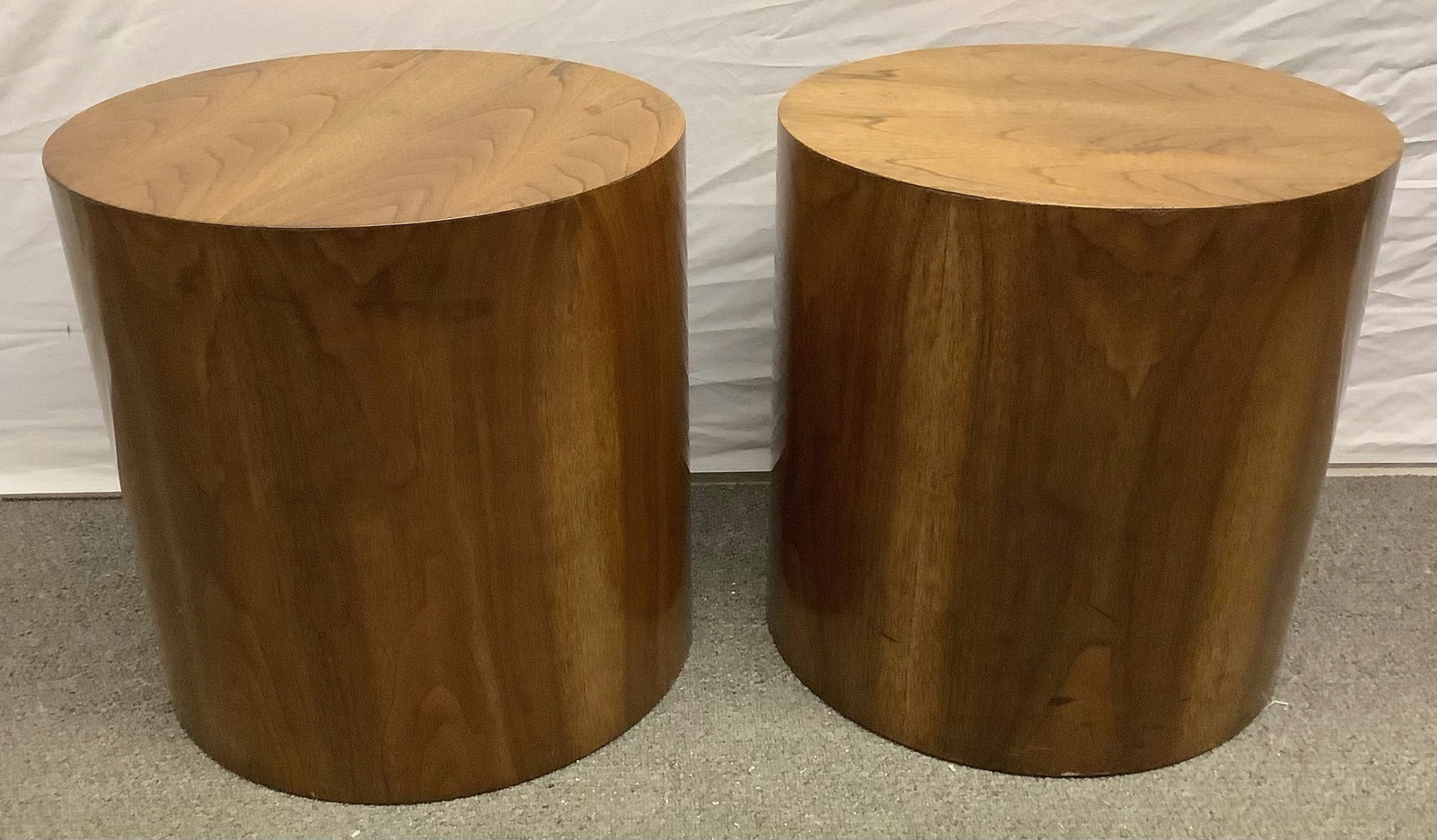 Pr Eames 18" Cylindrical Tables (1 of 2)