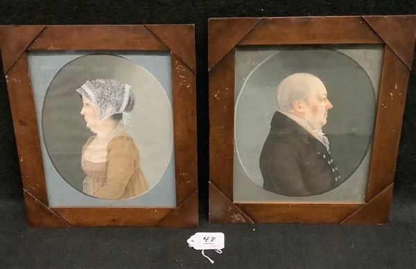 2 Antique Framed Paintings 9 x 11 1/2 (1 of 4)