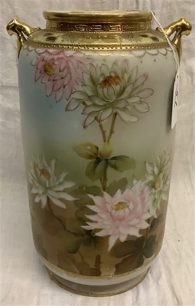 12" Nippon 2 Handle Vase (1 of 3)