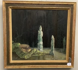 Framed Oil on Board 33 x 35