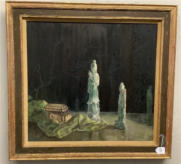 Framed Oil on Board 33 x 35 (1 of 2)