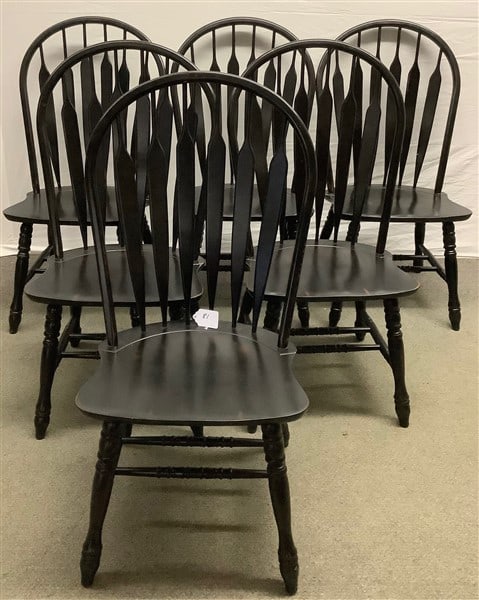 6 Black Windsor Chairs (1 of 3)