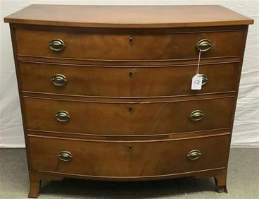 19th Cent Hepplewhite 4 Drawer Chest