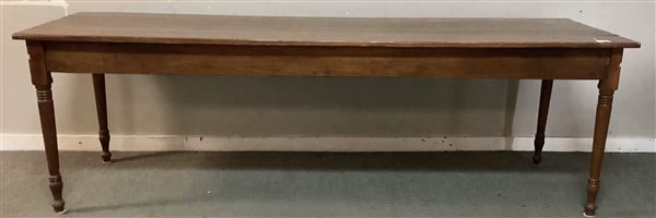 Antique 8' Farm Table 30"w and 30 1/2" h