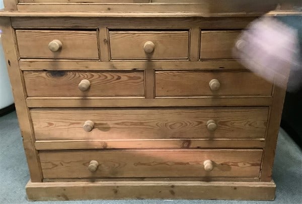 2 Part Washed Pine Cupboard - 2