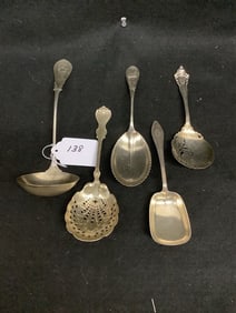 5 Sterling Table Accessories approx. 12 troy