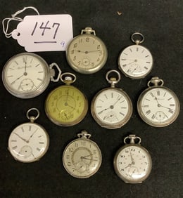 9 Vintage Pocket Watches