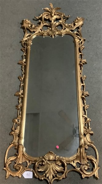 67" Gold Decorated Mirror: 67" Gold Decorated Mirror