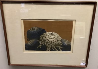 Framed and Pencil sgnd Lithograph ca 1950s