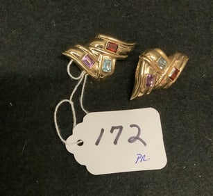 Earrings CIG 14K, .37 oz total weight