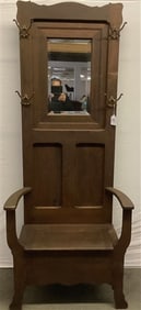 ca 1920s Oak Hall Rack