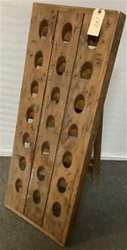 43" Wooden Wine Rack