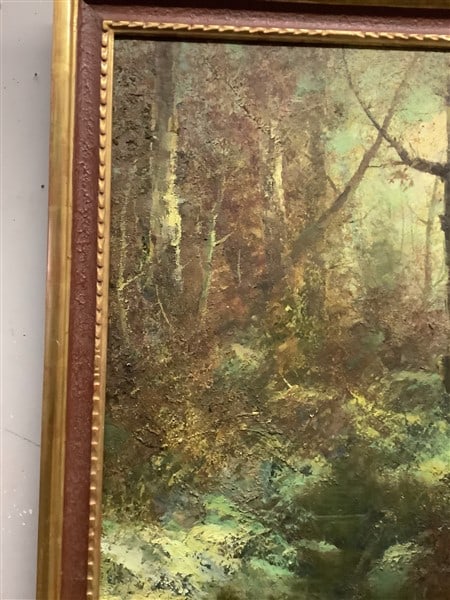Framed O/C Forest Scene 24 x 32 - 3