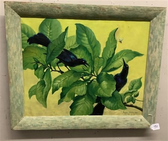 Framed Oil on Canvas, Marjory Stocking Hart 29 x 35