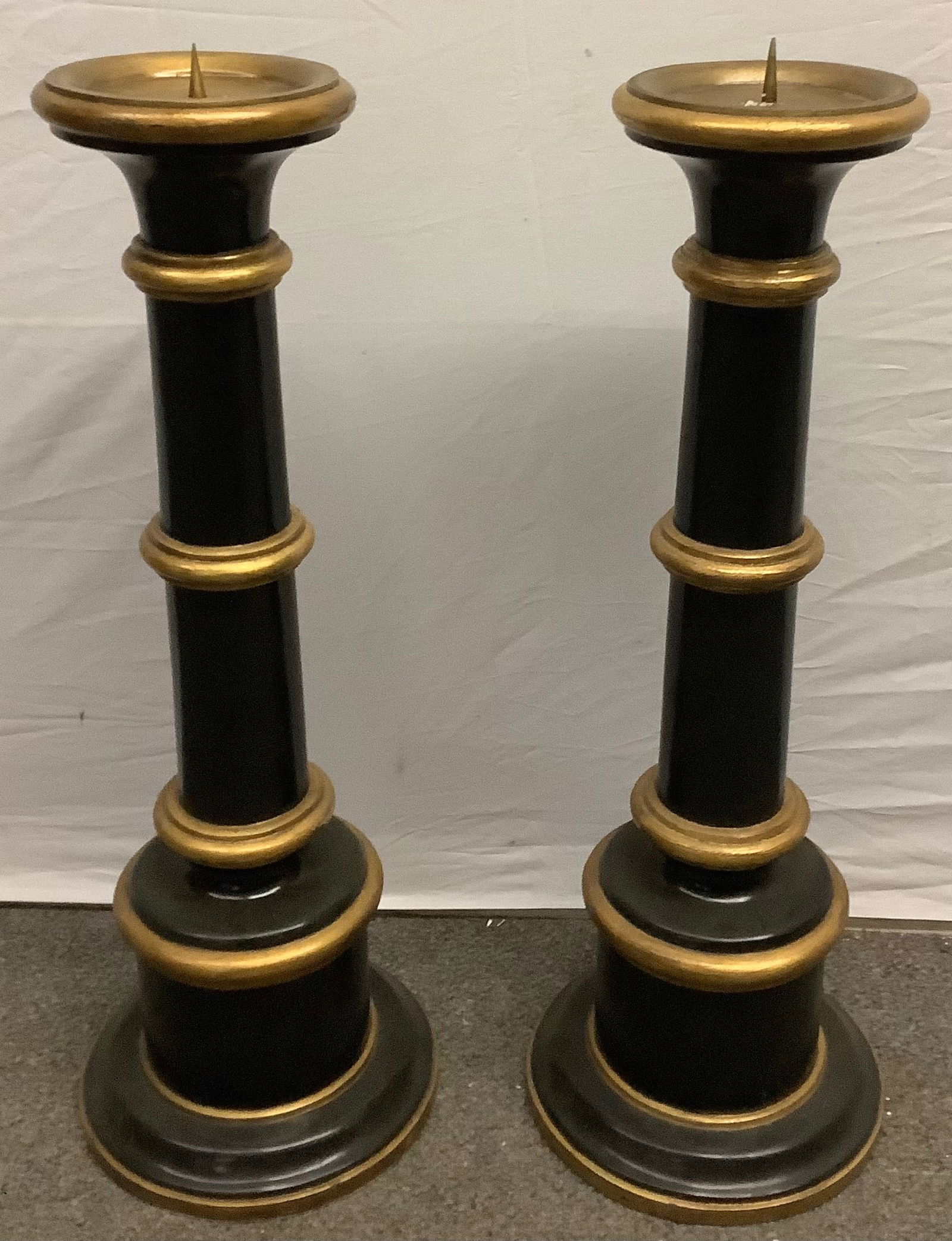 Two 29" Wooden Pricket Sticks: Two 29" Wooden Pricket Sticks