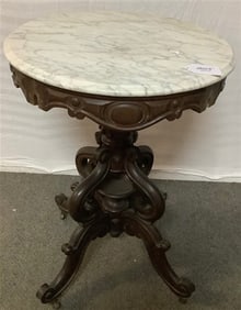 ca 1870 Victorian M.T.Parlor Table 21" Diam-29" High