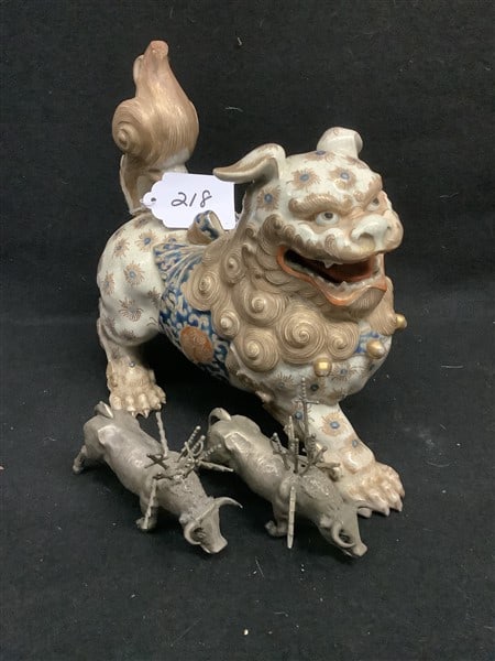 3 Pc Lot Silverplate and Porcelain: 3 Pc Lot Silverplate and Porcelain