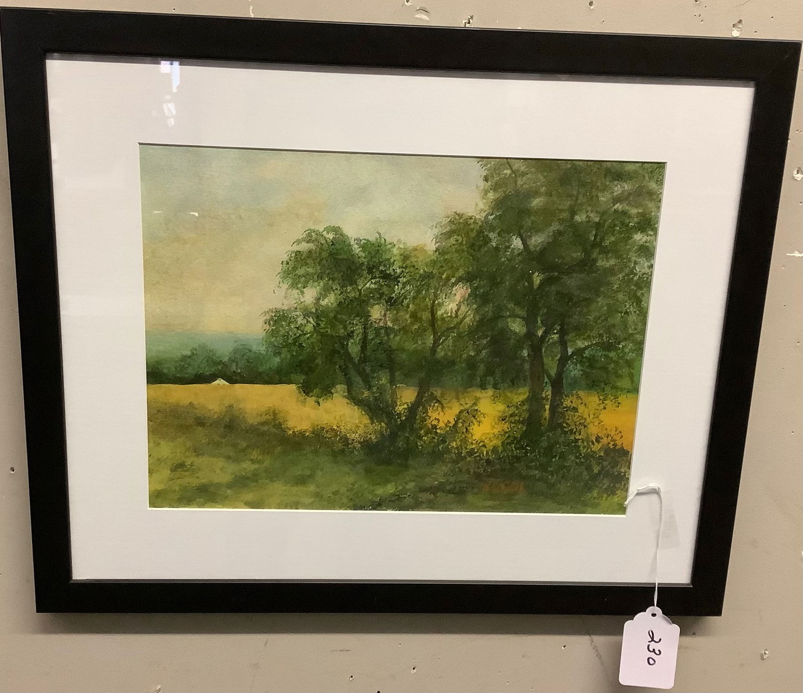 Framed Watercolor, Helen Galick 18 x 22 (1 of 2)