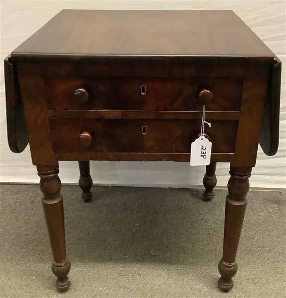 Antique 2 Drawer Federal Mahagony Stand (1 of 3)