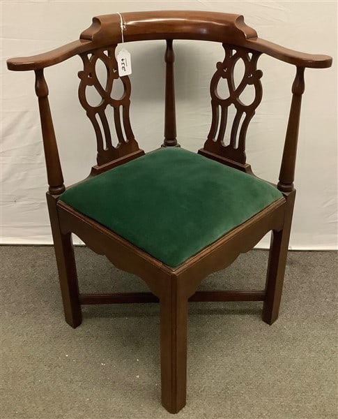 50 Year Old Mahogany Corner Chair: 50 Year Old Mahogany Corner Chair