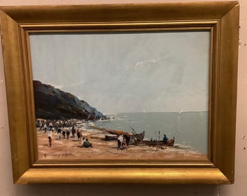 Framed Oil on Artist Board Pedro Olayo 15 x 19