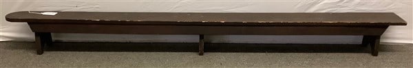 Antique 74" Country Kneeler, 9" high: Antique 74" Country Kneeler, 9" high