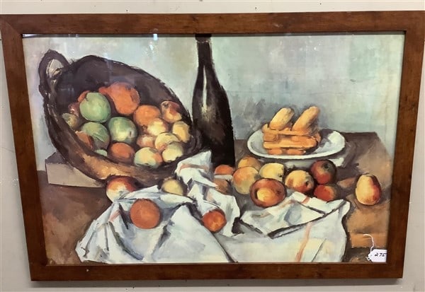 Large Framed Still Life Watercolor 27 x 39 (1 of 3)