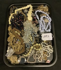 Tray Lot of Estate Costume Jewelry
