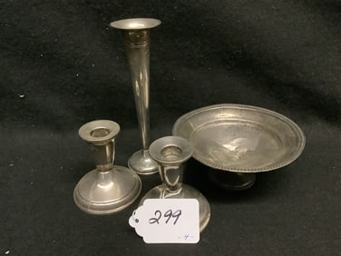 4 Pc Lot of Weighted Sterling Silver