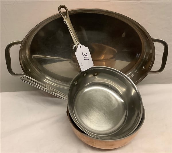 3 " ready to use " Copper Pots: 3 " ready to use " Copper Pots