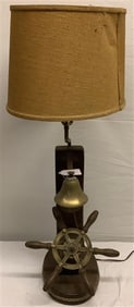 36" Ships Wheel Lamp