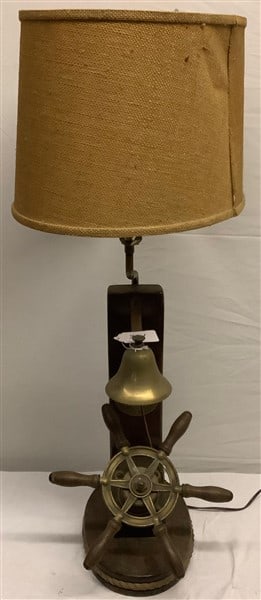 36" Ships Wheel Lamp: 36" Ships Wheel Lamp