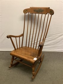 Stenciled Maple Rocker, Bent Furniture