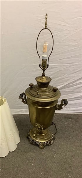 Brass Samovar as Lamp (1 of 2)