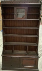ca 1890 Walnut Victorian Bookcase