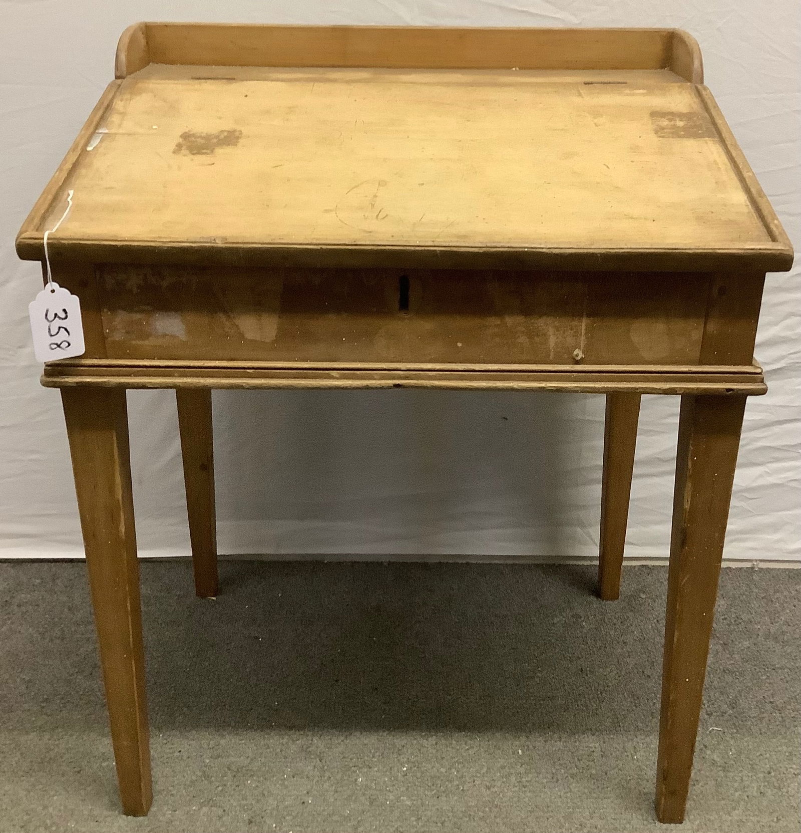 Country Pine Schoolmasters Desk: Country Pine Schoolmasters Desk.....33" high, 27" wide and 21" deep