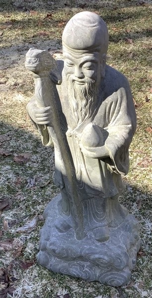 27" Carved Stone Elder 75 lbs (1 of 2)