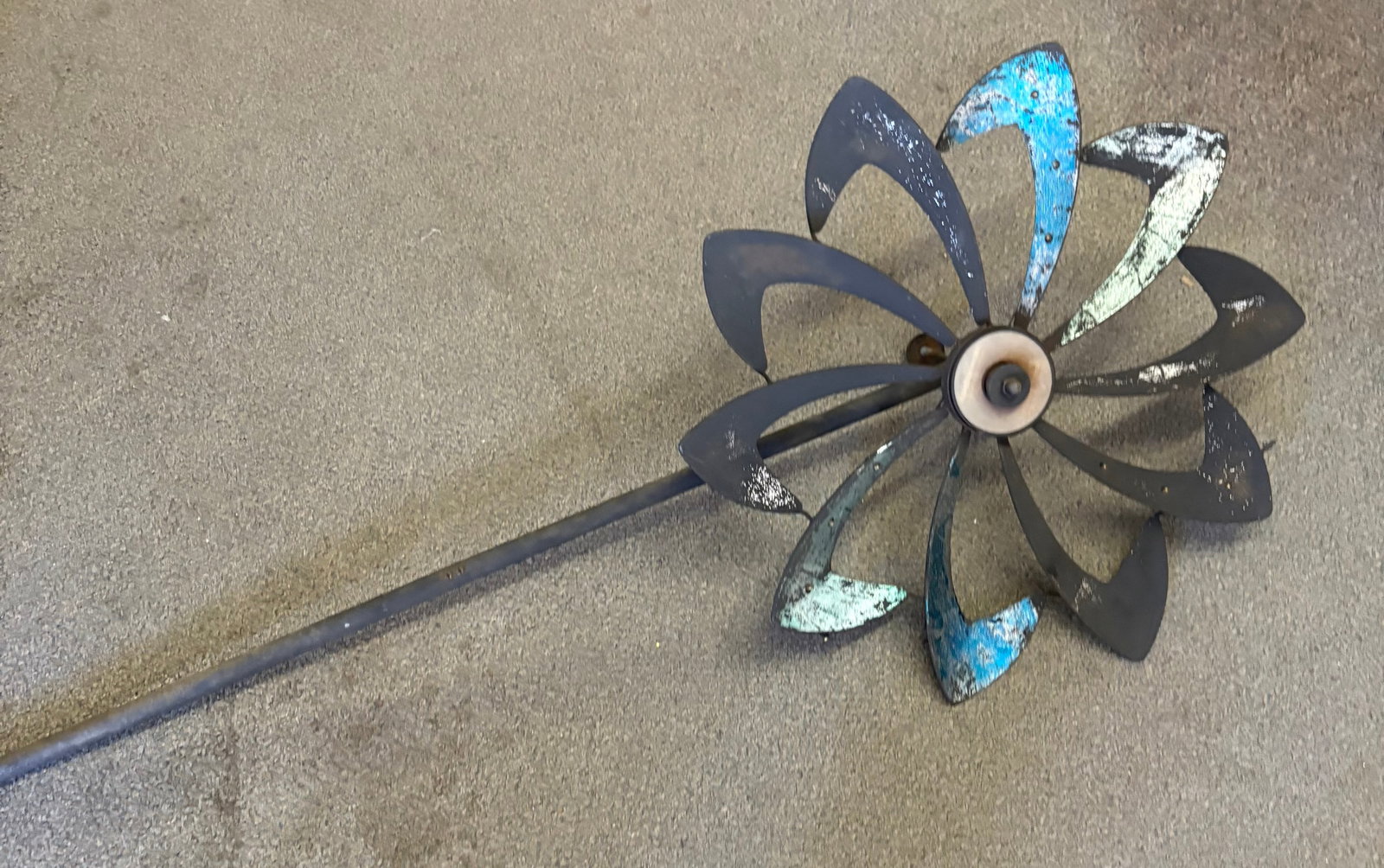 53" Metal Pinwheel, 23" Diam (1 of 1)