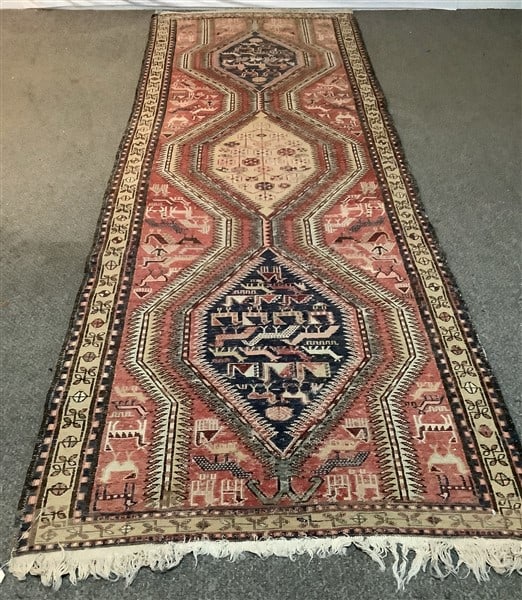 Antique Sumac Long Rug 3'4" x 9'9" (1 of 4)
