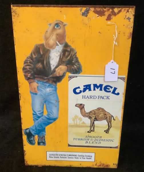 Vintage Camel Advertising Tin 15 x 24 (1 of 2)