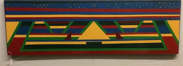 Enamel on Wood, Nicholas Gordon 21 x 66 (1 of 2)