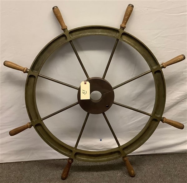 40" Bronze Ships Wheel 75 lbs (1 of 1)