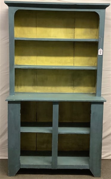 Antique Step back Cupboard 13 x 43 - 77" high (1 of 1)