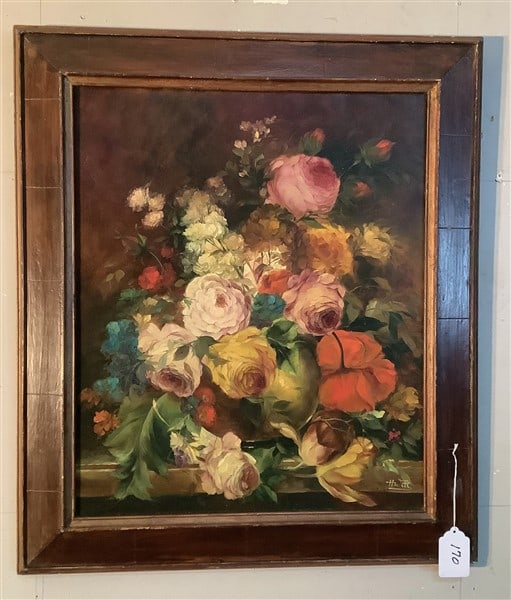 Framed O/C Still Life, H. Witt 26 x 30 (1 of 2)
