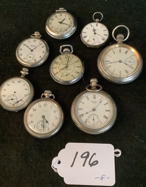 8 Pocket Watches (1 of 3)