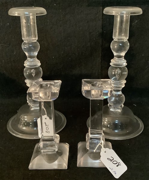 2 Pr Crystal Candlesticks (1 of 2)