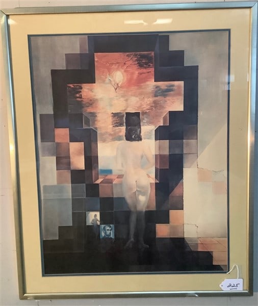 Framed Modern Print 29 x 34: Framed Modern Print 29 x 34