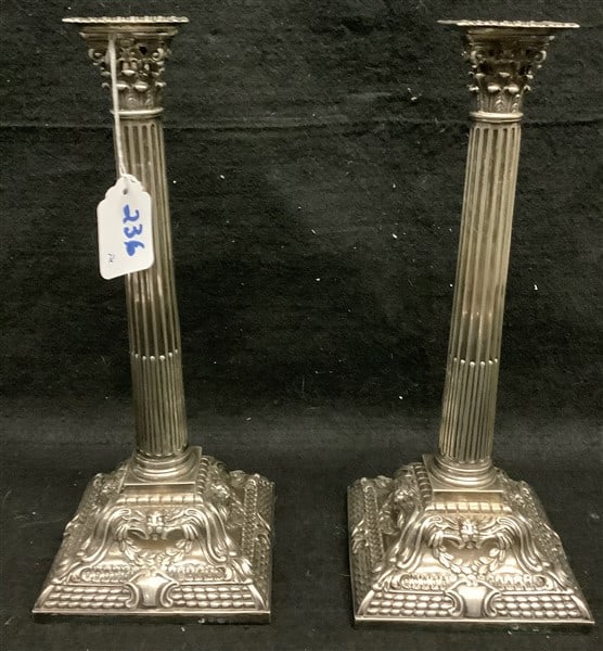 Pr 13 1/2" English Sterling Candlesticks (1 of 2)